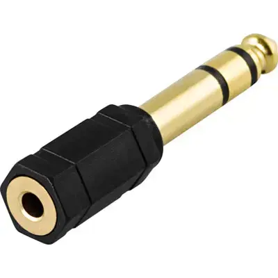 Adapteris DELTACO garso, 6.3mm M-3.5mm F stereo / AD-1-K