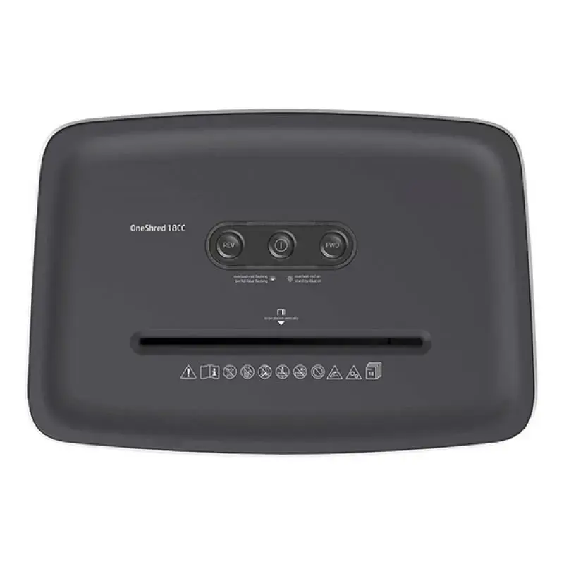 HP ONESHRED 18CC smulkintuvas, pjaustytuvai, P-4, 18 kortelių, 25 l, šviesiai pilkas