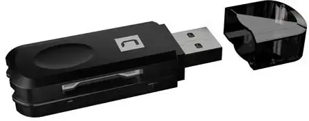 NATEC NCZ-0560 Natec kortelių skaitytuvas MINI ANT 3 SDHC, MMC, M2, Micro SD, USB 2.0, juodas