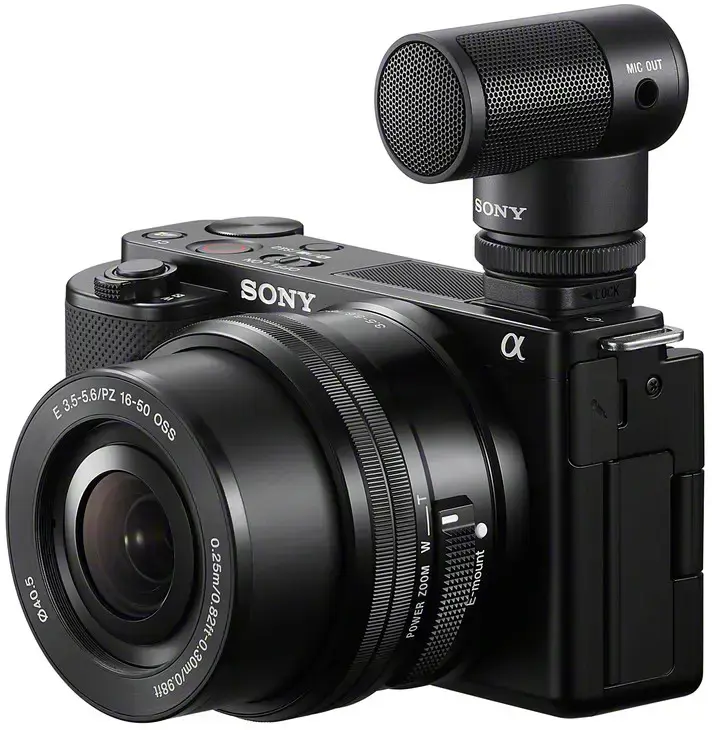 Sony ECM-G1, Skaitmeninio fotoaparato mikrofonas, Laidinis, 3,5 mm (1/8"), Juodas, 48,5 mm, 1,46 cm