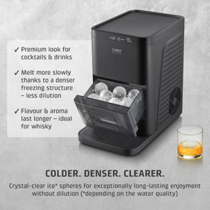 Caso Ice Ball Maker | IceBall Pro | Power 130 W | Capacity 1.3 L | Matt Black