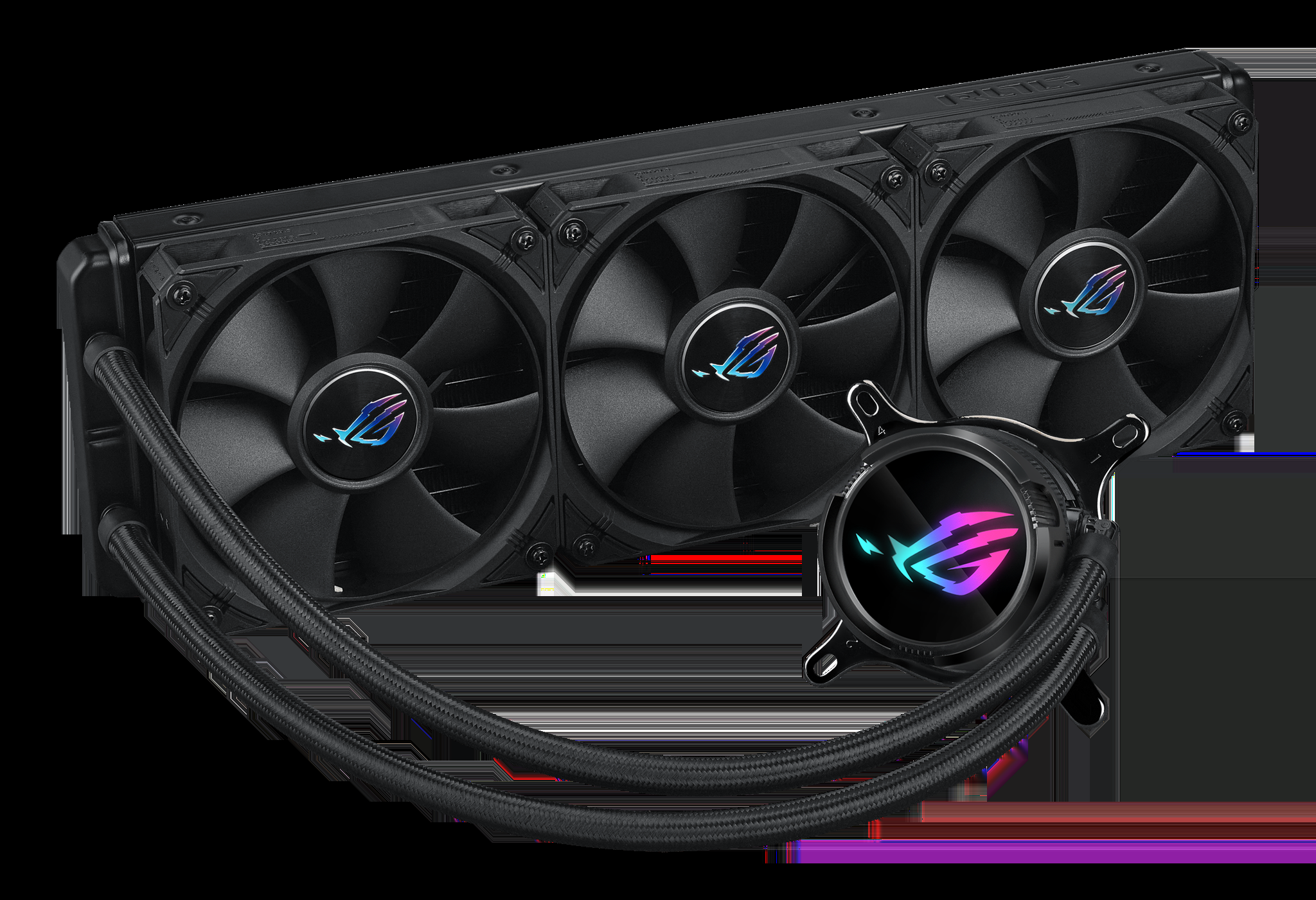 ASUS ROG Strix LC III 360, Liquid cooling kit, 12 cm, 36 dB, 70.38 cfm, Black