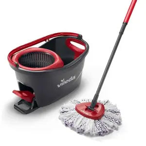 Rotacinė šluostė "Vileda TURBO 3in1" iš mikropluošto 4023103227446 Juoda, raudona