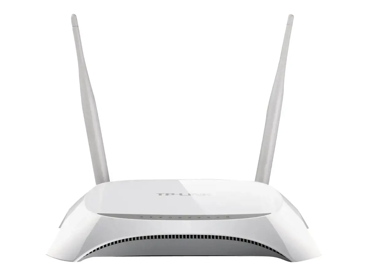 TP-Link 3G/4G belaidis N maršrutizatorius, "Wi-Fi 4" (802.11n), vienos juostos (2,4 GHz), Ethernet LAN, juodas, baltas, stalinis maršrutizatorius