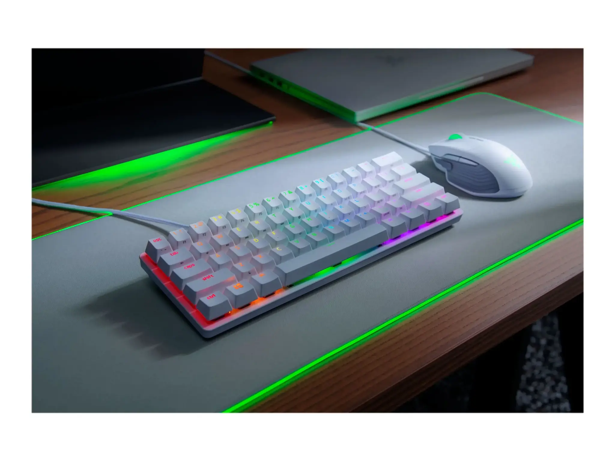 RAZER Huntsman Mini - Mercury Ed. Purple Switch - JAV išdėstymo klaviatūra