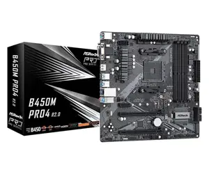 ASROCK B450M PRO4 R2.0 AM4 4xDDR4 4xSATA 1xM.2 mATX