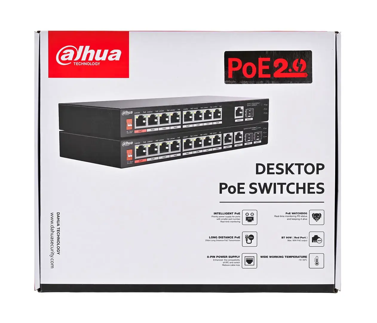 NET SWITCH 10PORT 8POE/PFS3110-8ET1GT1GF-96 DAHUA