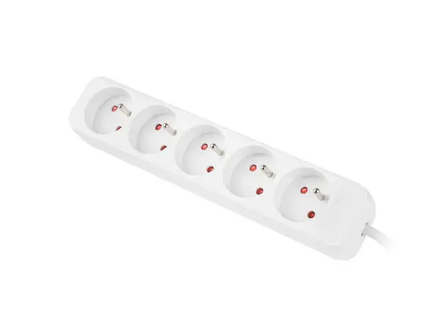 LANBERG PS0-05E-0150-W Lanberg 1,5 m baltos spalvos 5X 230 V žibinto išplėstinis PL. KABELIS IŠ VISIŠKAI VARINIO