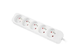 LANBERG PS0-05E-0150-W Lanberg 1,5 m baltos spalvos 5X 230 V žibinto išplėstinis PL. KABELIS IŠ VISIŠKAI VARINIO
