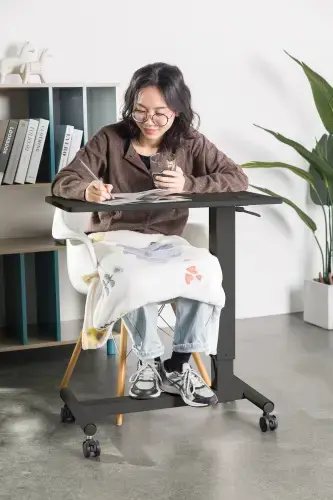 Reguliuojamo aukščio stalas Up Up Forseti Juodas