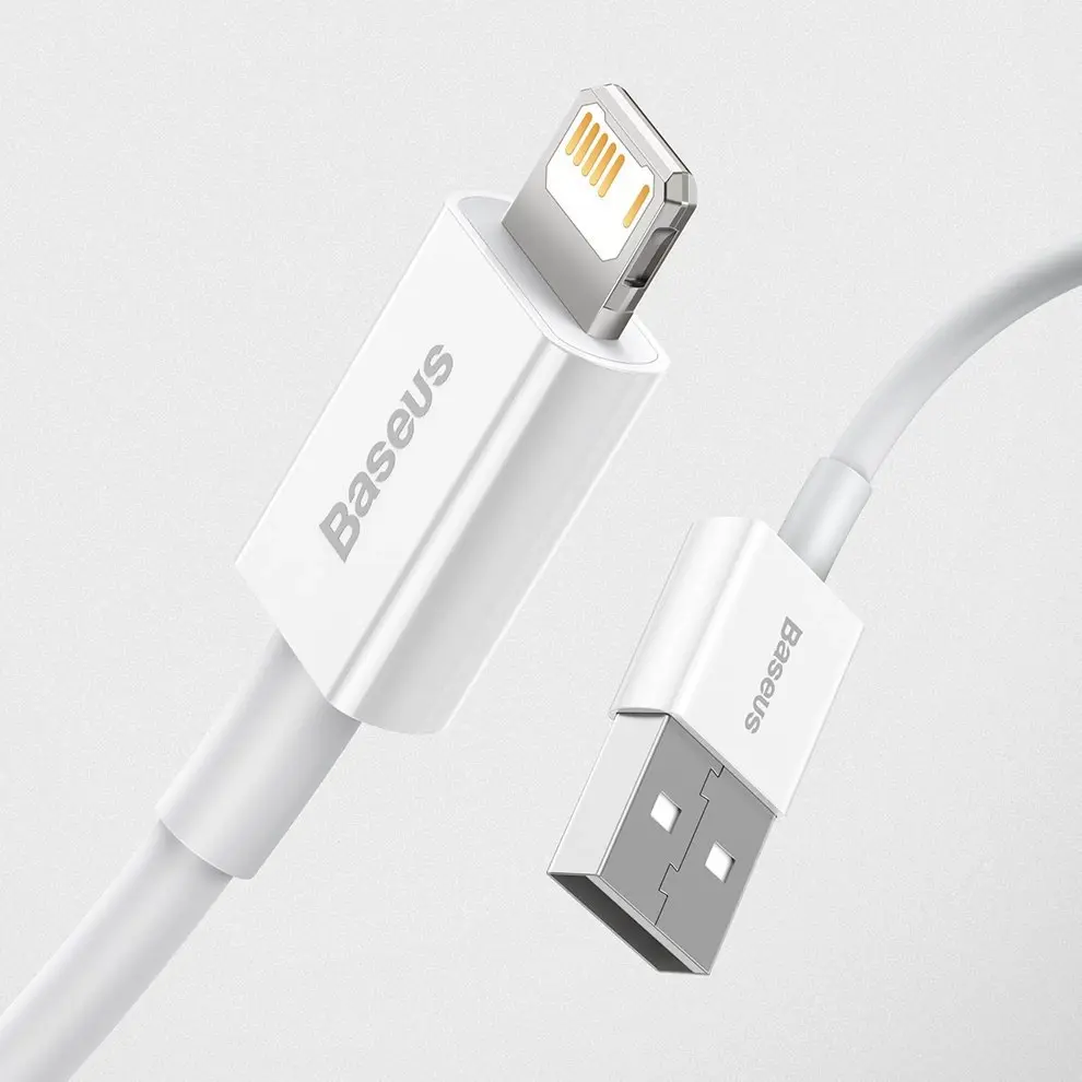 "Baseus Superior" USB - "Lightning" laidas 2,4A 1 m, baltas ( baltas)