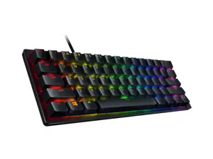 Razer Huntsman Mini 60%, Žaidimų, Opto-Mechanical, RGB LED apšvietimas, Nordic, Juoda, Laidinis