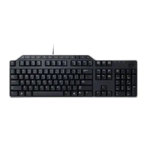 DELL KB522, pilno dydžio (100%), laidinis, USB, membraninis, QWERTY, juodas