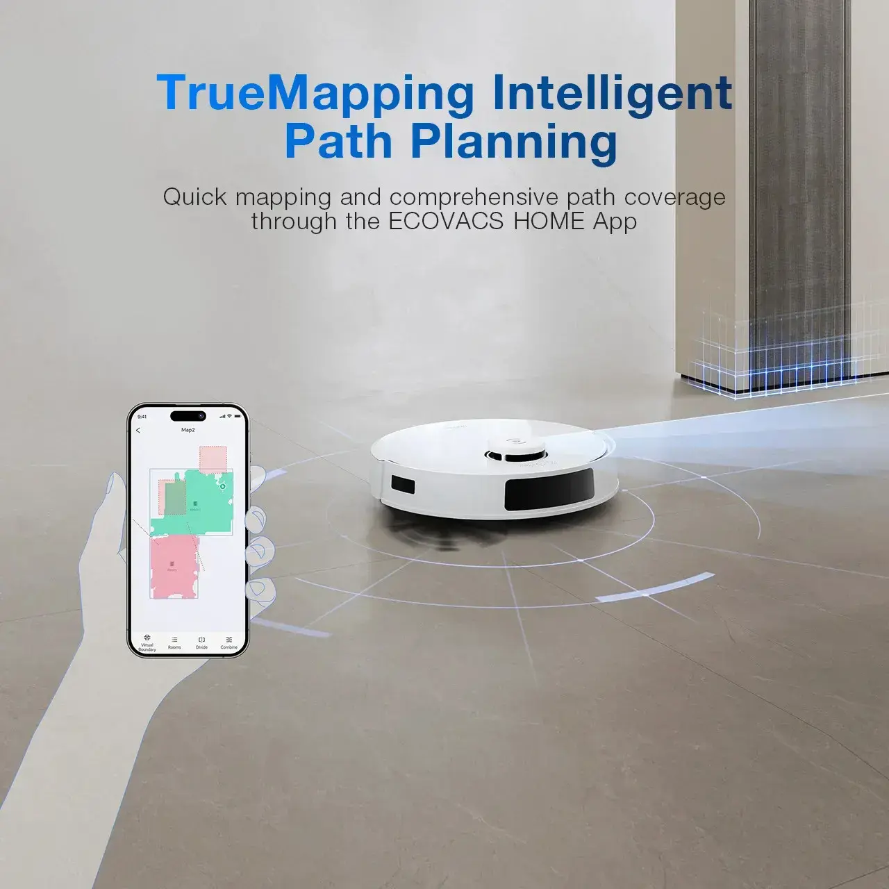 Dulkių siurblys-robotas Ecovacs DEEBOT N20 Plus, Balta