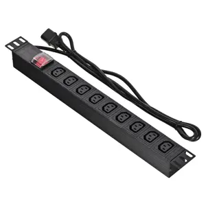 Alantec PZ010 power extension 1.8 m 9 AC outlet(s) Indoor Black