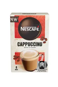 NESCAFE Cappuccino tirpios kavos gėrimas 8x15g