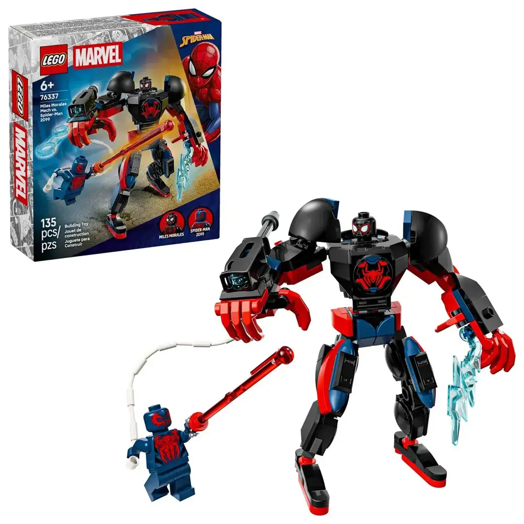 LEGO MARVEL 76337 Miles Morales Mech vs. Spider-Man 2099