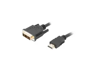 LANBERG CA-HDDV-10CC-0018-BK "Lanberg" kabelis HDMI -> DVI-D(18+1) M/M Single Link, juodas 1,8 m