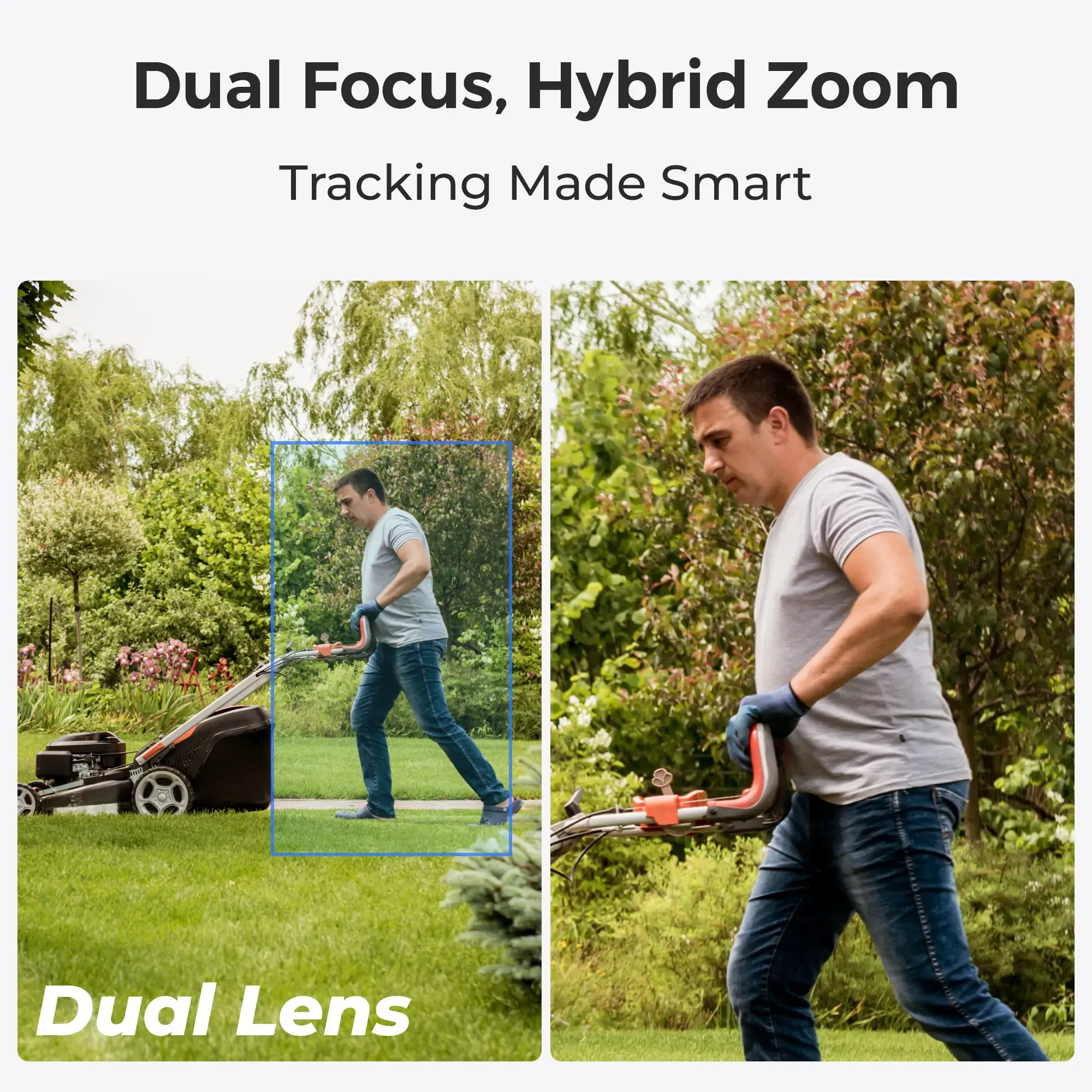 Reolink TrackMix Series W760 - 4K Outdoor Camera, Dual View, Auto-Zoom Tracking, 2.4/5Ghz Wi-Fi, Color Night Vision, IP security camera, Outdoor, Wireless, Google Assistant, External, Wall