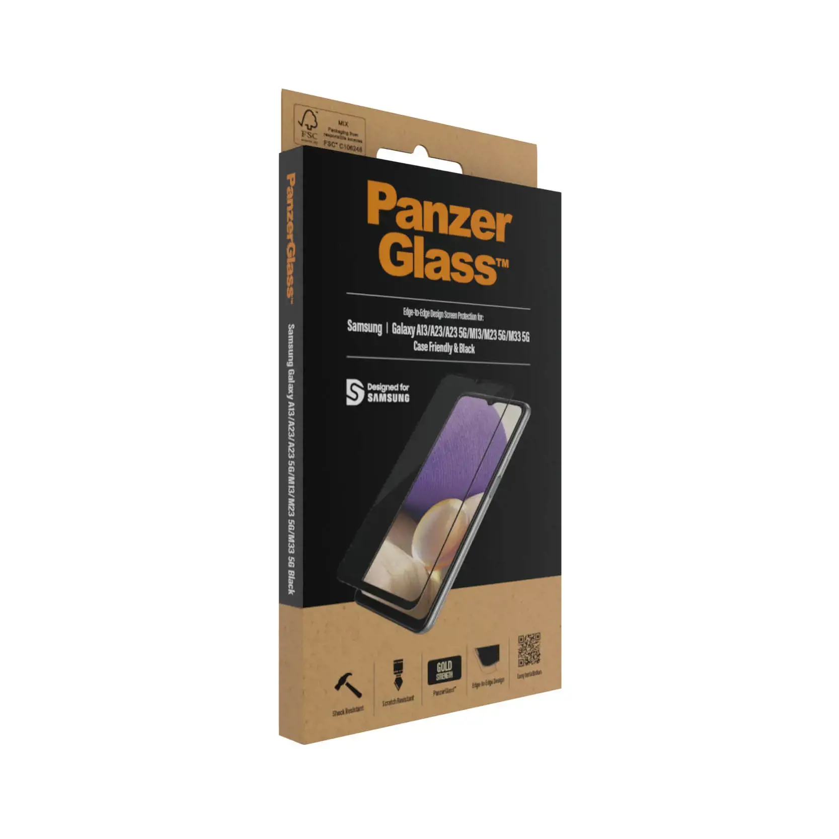 PanzerGlass ™ Samsung Galaxy A13 | A23 | A23 5G | M13 | M23 5G | M33 5G, Skaidri ekrano apsauga, Samsung, Samsung, Samsung - Galaxy A13, Samsung - Galaxy A13, Samsung - Galaxy M23 5G, Samsung - Galaxy M33 5G, Samsung - Galaxy A23, atspari įbrėžimams, atspari smūgiams, skaidri, 1 vnt.