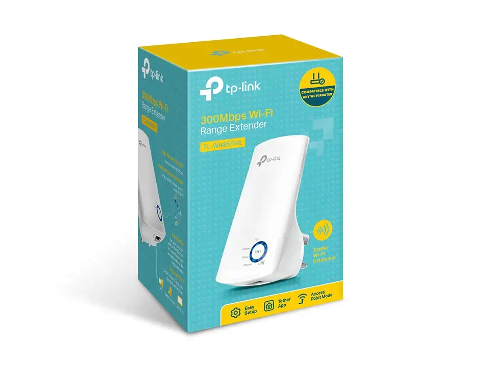 TP-Link 300Mbps Wi-Fi Range Extender, Network receiver, 300 Mbit/s, 10,100 Mbit/s, Windows 10 Education,Windows 10 Education x64,Windows 10 Enterprise,Windows 10 Enterprise..., Internal, 0 - 20 dBmW