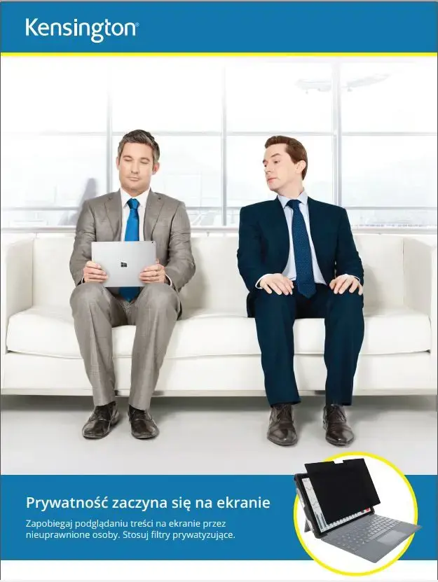 "Kensington" privatumo filtras 2 krypčių nuimamas 60,4 cm 23,8'' pločio 16:9, 60,5 cm (23,8"), 16:9, Monitorius, Nerėminio ekrano privatumo filtras, Antirefleksinis, Privatumas, 70 g