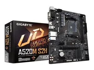 "Gigabyte A520M S2H", AMD, "Socket AM4", 3 kartos "AMD Ryzen™ 3", DDR4-SDRAM, 64 GB, DIMM