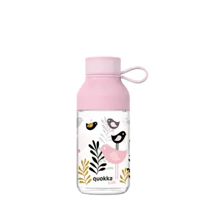 "Quokka Ice Kids" su dirželiu - Tritano buteliukas 430 ml (Paukščiai)