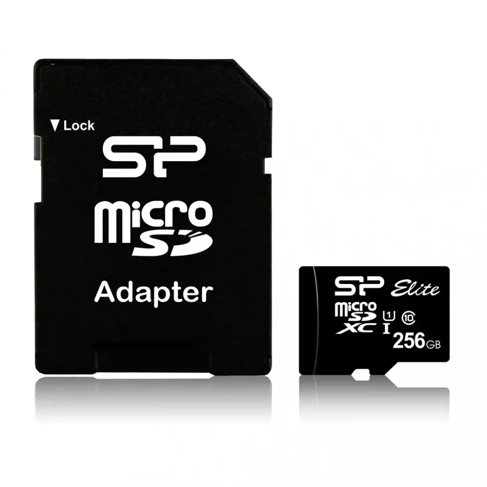 SILICONPOW SP256GBSTXBU1V10SP Silicon Power atminties kortelė Micro SDXC 256GB Class 10 Elite UHS-1 + adapteris