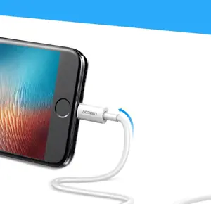 Ugreen kabelis USB 2.0 A lightning 2 m, 5V/2.4A iPhone 7 / 7plus / 6S / 6 / 6 Plus, iPhone 5s/5c/5, iPad Mini/Mini 2, iPad, 1 m, Lightning, USB A, vyriškas, vyriškas, baltas