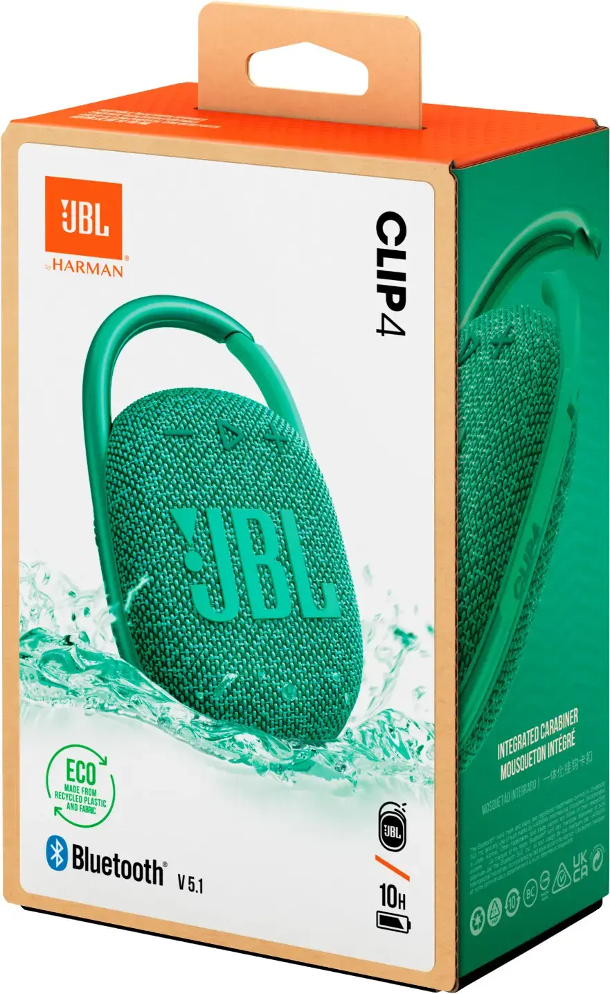 JBL belaidis garsiakalbis "Clip 4 Eco", žalias