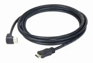 GEMBIRD CC-HDMI490-10 Gembird 90 laipsnių HDMI vyriškas-vyriškas kabelis su paauksuotomis jungtimis…