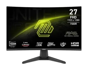 LCD Monitor MSI MAG 276CF E20 27" Gaming/Curved Panel VA 1920x1080 16:9 200 Hz 0.5 ms MAG276CFE20