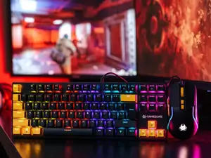 Tracer HORNET 87 keyboard Mouse included Gaming USB QWERTY English Black, Yellow