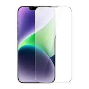 Grūdintas stiklas "Corning", skirtas "iPhone 13 Pro Max/14 Plus" su įmontuotu dulkių filtru