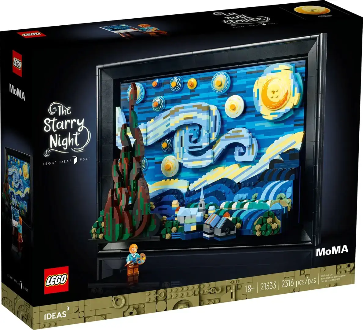 LEGO IDĖJOS 21333 ŽVAIGŽDĖTA NAKTIS - VINCENTAS VAN GOGAS