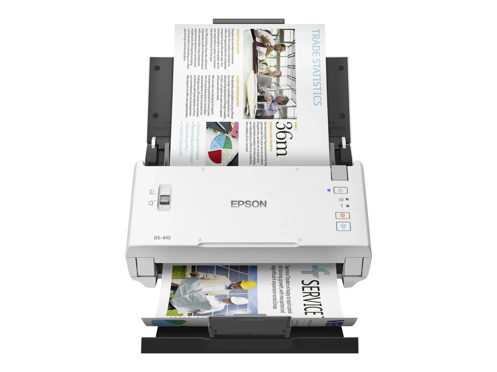 "Epson WorkForce DS-410", 215,9 x 3048 mm, 600 x 600 DPI, 48 bitų, 16 bitų, 16 bitų, 16 bitų, 8 bitų