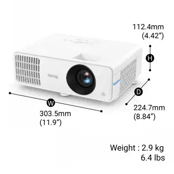 BenQ LH650, 4000 ANSI lumens, DLP, 1080p (1920x1080), 3000000:1, 16:9, 1.07 billion colours