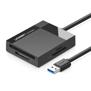 Ugreen 30231, CF, MMC, SD, SDHC, juoda, 5000 Mbps, USB 3.2 Gen 1 (3.1 Gen 1), 68 mm, 55 mm