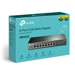 "TP-Link" 8 prievadų 2.5G stalinis komutatorius, nevaldomas, 2.5G Ethernet (100/1000/2500), montuojamas ant sienos
