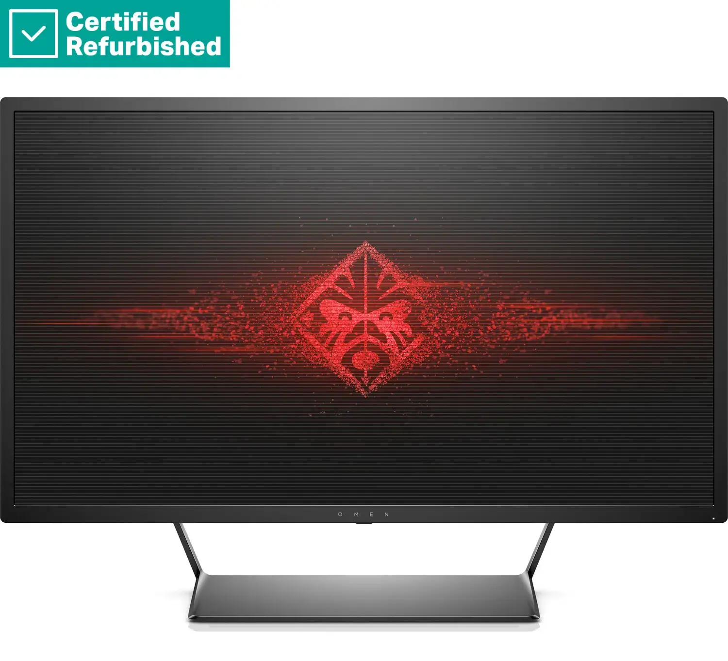 RENEW SILVER OMEN by HP 27qs QHD Gaming Monitor - 27" 2560x1440 QHD 400-nit 240Hz AG, IPS, 2x HDMI/DisplayPort, 2x USB-A, speakers, height adjustable/tilt/pivot, 1 years