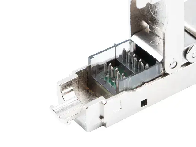 LANBERG 2x RJ-45 FTP kat. 6A kištukas 8P8C adapteris be įrankių