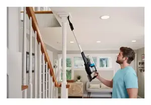 Black & Decker BHFEB520D1-QW stick vacuum/electric broom Battery Dry Cyclonic Bagless Black, Silver, Transparent 2 Ah