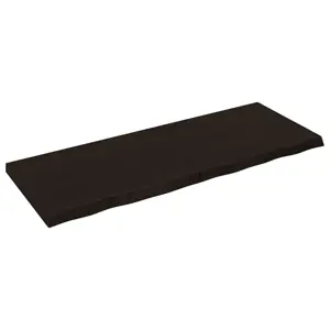 Stalviršis, tamsiai rudas, 160x60x(2-6) cm, ąžuolo masyvas