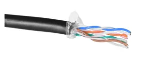 UTP A-LAN laidas A-LAN laidas, sausas lauko sąlygomis, 100 % varinis KIU5OUTS305Q (UTP; 305 m; cat 5e; spalva juoda).