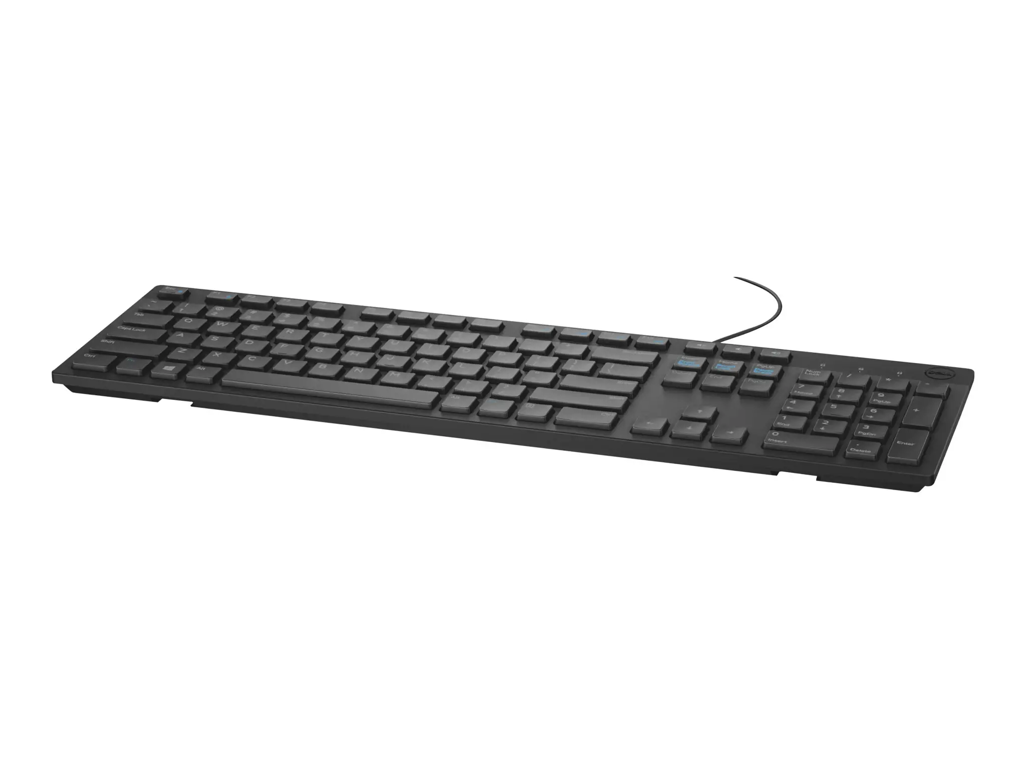 DELL KB216, pilno dydžio (100%), laidinis, USB, QWERTY, juodas