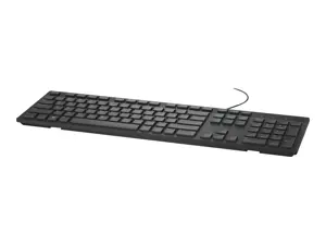 DELL KB216, pilno dydžio (100%), laidinis, USB, QWERTY, juodas
