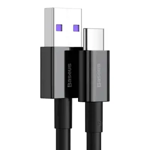 Baseus Superior USB - USB Typ C fast charging data cable 66 W (11 V | 6 A) Huawei SuperCharge SCP 2 m black (CATYS-A01)