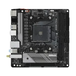 ASROCK B550M-ITX/ac mini ITX MB 3 kartos AMD AM4 lizdas DDR4 4733+ 4.0 x16 PCIe DisplayPort 1.4 HDMI 7.1 CH HD 4 SATA3 6 USB 3.1 Gen1