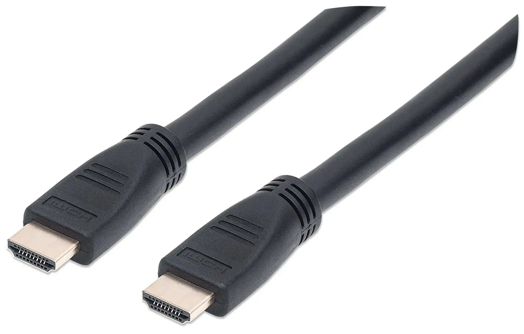 Manhattan HDMI Cable with Ethernet (CL3 rated, suitable for In-Wall use), 4K@60Hz (Premium High Speed), 10m, Male to Male, Black, Ultra HD 4k x 2k, In-Wall rated, Fully Shielded, Gold Plated Contacts, Lifetime Warranty, Polybag, 10 m, HDMI Type A (Standard), HDMI Type A (Standard), 3D, 10.2 Gbit/s, Black